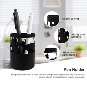 <b>Makeup</b> Brush <b>Holders</b> Concrete Desktop Pencil <b>Holder</b> Cup and Pen <b>Holder</b>, Office Stationery Organizer - Product Image 4