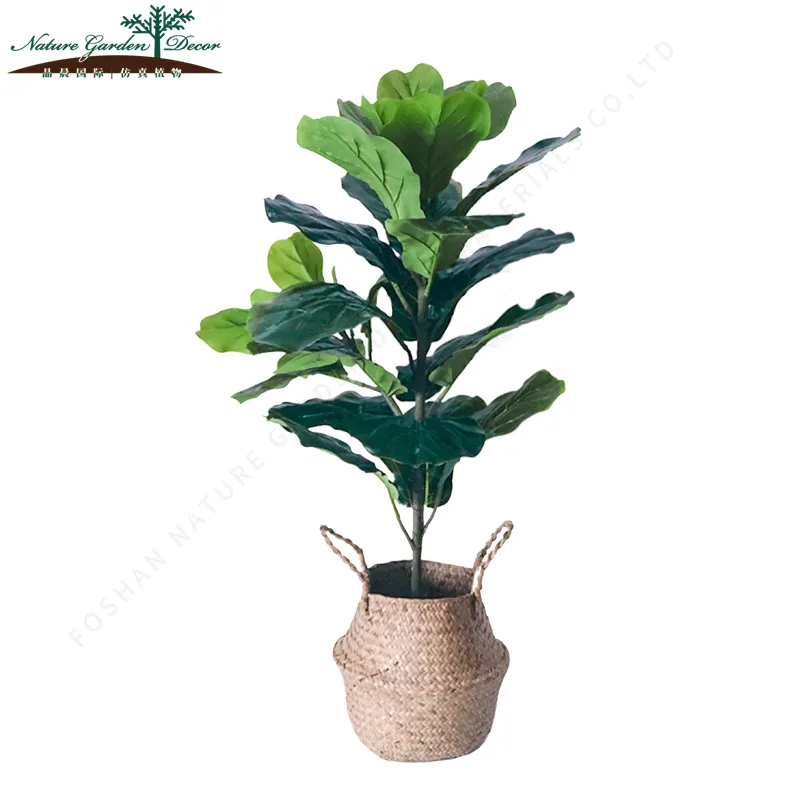 人工樹木盆栽フィドルイチジク葉プラスチック植物