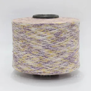 1/7nm 100% polyester Spun nhuộm dệt sợi Áo len chủ đề phẳng máy dệt kim Crochet dệt sợi cho máy dệt kim