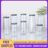 Contenants jetables en plastique de qualité alimentaire de style aviation avec logo personnalisé JUNVOY, 250 ml, 330 ml, 400 ml, 500 ml, 700 ml