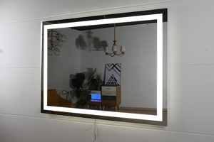 Miroir lumineux LED <span class=keywords><strong>antibrouillard</strong></span>, Design moderne, personnalisé, fonction intelligente, pour salle de bains, 2021 pièces - Product Image 4