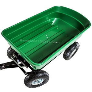 OEM 4 Wheel <b>Garden</b> Dump <b>Cart</b> 1105x510x945mm Carbon Steel Heavy Duty Utility Tool <b>Cart</b> for Outdoor Use - Product Image 3