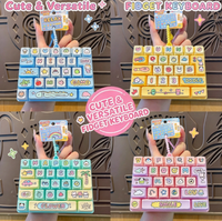 Porte-clés Clavier Anti-Stress 26 Touches Motif Dessin Animé, Jouet Anti-Stress, Décoration de Bureau Amusante et Cadeau d'Anniversaire - Grande Vente