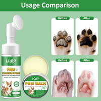 Nettoyant pour pattes d'animaux sans rinçage, marque privée, pour chiens, répare les pattes sèches et gercées, kit de protection pour le soin des pattes d'animaux, nettoyant pour pattes de chien