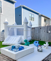 Vente en gros de fosse à balles avec maison à rebond blanche Ensemble de jeux souples pour tout-petits Jouets de jeux souples en mousse Équipement de jeux souples