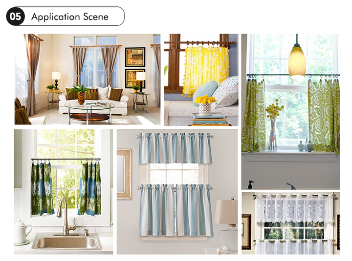 Top Sale Cafe Curtain Tube Modern Easy Build Metal Window Steel Cafe Curtain Rod Cafe Curtain Rod for Homes Decoration