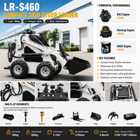 Minipala Compatta con Capacità di 300kg, Accessori Personalizzabili OEM, Motore Diesel Euro 5 EPA, Garanzia di 2 Anni