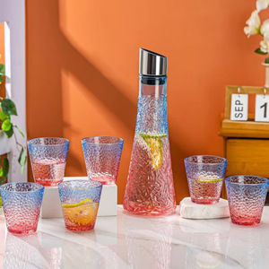 Giá Trị Cao Bình Nước Lạnh Cốc Thủy Tinh Đặt Hộ Gia Đình Công Suất Lớn Nước Giải Khát Nước Trái Cây JB-3001K Quà Tặng - Product Image 1