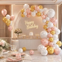 Latex rond hélium 12 pouces fournitures fête décoration brillant métallique perle Ballon joyeux Graduation anniversaire ballon