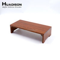 Huadison traiteur fournitures restauration buffet en bois rehausseur présentoir buffet équipement pour mariage hôtel Banquet