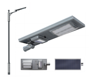 Lampu Jalan tenaga surya 30-120 Watt kustom lampu jalan tenaga surya terintegrasi