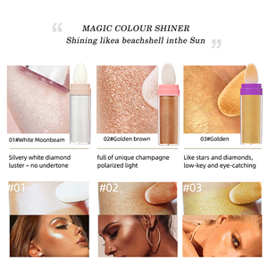 Stick illuminateur <span class=keywords><strong>pastel</strong></span> pour le corps et le visage, 3 couleurs, logo personnalisé, poudre scintillante, poudre à tamponner, maquillage scintillant - Product Image 5