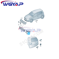 WGYAP OEM 6C0853666 G 9B9 Grille de phare antibrouillard avant droite côté passager pour Volkswagen Polo Derby Vento-IND 2015-2018