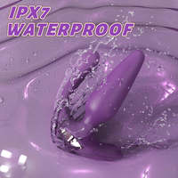 3-in-1 Erwachsenen-Paarvibratoren Nippelvibrator USB-Aufladbar Silikon 9 Frequenzen IPX7 Wasserdicht Mehrstufige Geschwindigkeiten Familienplanung