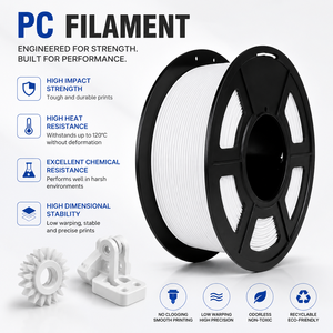 Filamento de Impresión 3D de Policarbonato LONGQI de Alta Velocidad, 1.75mm, 1kg, Compatible con Impresoras 3D Bambu - Product Image 2