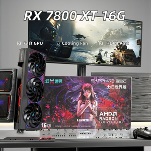Sapphire RADYON 7800 <b>16GB</b> Black Myth Wukong Desktop Gaming Graphics Card Independent 7-Day World Custom Edition GDDR6 Radeon - Product Image 4