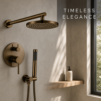Ensemble de douche mural AMAXO avec mitigeur en céramique pour salle de bain, robinet de douche eau froide et chaude