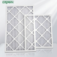 Filtre à air plissé jetable en papier, grade d'efficacité G4, pour système de ventilation HVAC (alimentation et retour d'air), blanc