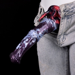 NNSX Dildo de Dragón de Fantasía, Dildo con Nudo Animal, Dildo de Pene de Caballo para Estimulación Vaginal, Clítoris, Anal, Juguetes Anales de Silicona con Forma de Pene de Perro - Product Image 4
