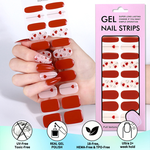 Gel UV NO UV al por mayor, nuevas pegatinas de gel UV para uñas, producto de belleza para uñas, envolturas de gel semicuradas sin UV. - Product Image 4