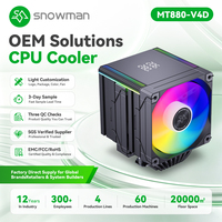 Enfriador de Doble Torre con Pantalla Digital, LGA1851, LGA1700, AM5, AM4, 280W, para Importadores B2B, con Personalización, Programa ODM y Listo para Compras al por Mayor