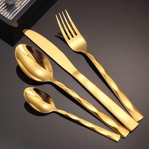 Juego de cubiertos de acero inoxidable, cuchillo, tenedor, cuchara, pulido a espejo, apto para lavavajillas, para uso doméstico y hotelero - Product Image 2
