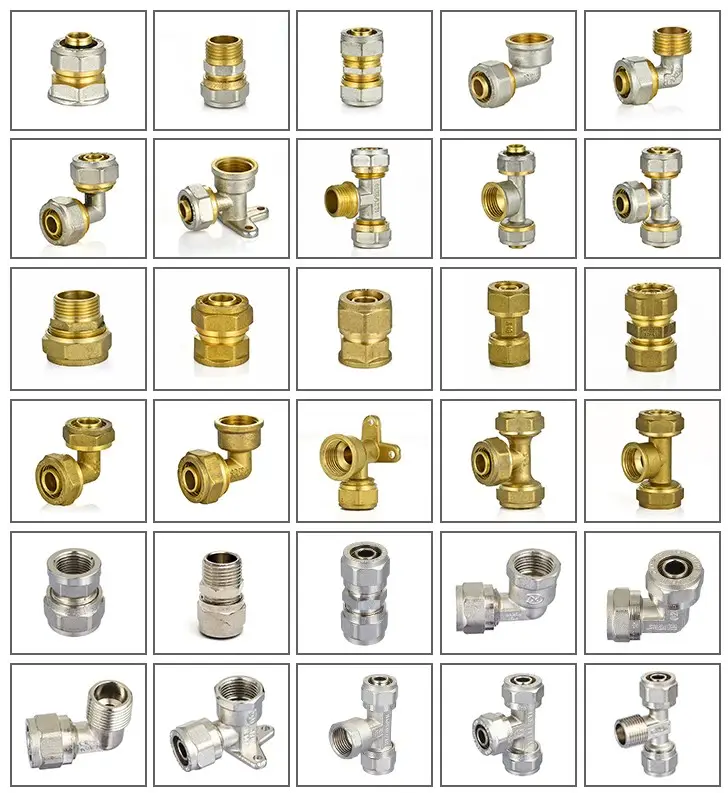 Ifan Pex Compressie Fitting Groothandel 16Mm-32Mm Pex Materialen Messing Compressie Fitting Pex Fitting