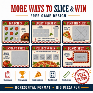 Cartes à gratter promotionnelles couleur personnalisées, inserts de boîte pour coupons de pizza, en carton/carton duplex, pour récompenses à emporter – Vente directe usine - Product Image 3