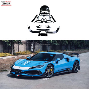 Nouveau kit carrosserie en fibre de carbone 296, style SD amélioré, avec lèvre avant, diffuseur, spoiler et capot auto-adhésifs avec accessoires 2021-2022 - Product Image 1