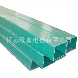 Canaux de câblage en fibre de verre pleins pour la pose de câbles 100x50mm, revêtement vert - Product Image 3