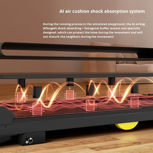 Caminadora Eléctrica Plegable 2 en 1 Portátil con LED, Máquina de Ejercicio Multifuncional para el Hogar, para Trotar/Caminar, con Prueba de Frecuencia Cardíaca Inalámbrica - Product Image 6