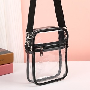 Pvc Cosmetic Bag With Zipper Closure Portable Travel Storage <b>Case</b> For Makeup And Beauty Products <b>Medium</b> Size Modern Design - Product Image 1