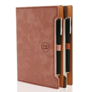 YALONG New Fashion Design A5 Leather NoteBooks Custom Note Book Fabricante Para Trabalhadores De Escola E Escritório