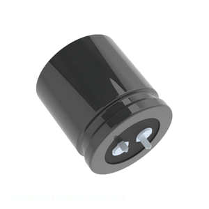 Condensateur à montage traversant ESMH351VNN471MA35T 470 uF, en aluminium, 20 %, 350 V, SNAP TH, du fabricant Channel - Product Image 1