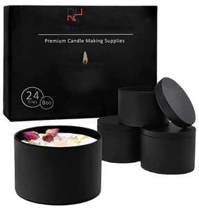 Jar Soy Candle Home Decor Jar Candle Massage SPA Gift Set 100% Soy Wax Candle Portable Travel Tin Scented Candle