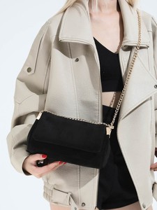 Bolso Tote Pequeño de Gamuza Impermeable con Estampado de Caramelos para Mujer, a la Moda, para Verano/Invierno, con Correa de Cadena, Bolso Bandolera de un Solo Hombro - Product Image 2