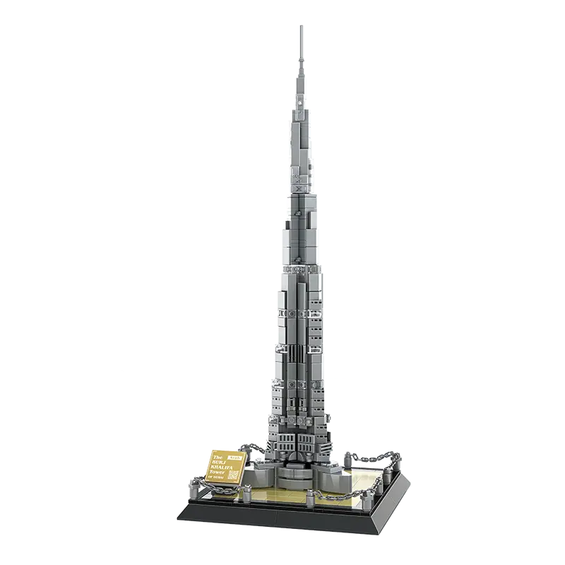 WANGE 4222 building block giocattoli educativi per kid girl and boy Burj Khalifa Tower-Dubai architecture Lepining technic bricks