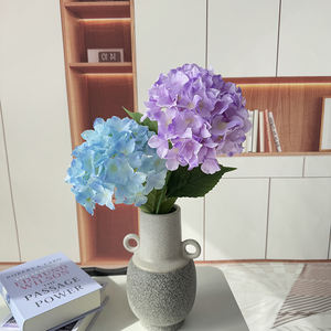 手工触摸绣球花人造花大尺寸绣球花人造婚礼白色绿色绣球花 - Product Image 5