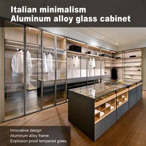 خزانة حديثة عالية الجودة خزانة معدنية للبناء خزانة مفتوحة لأثاث غرف النوم - Product Image 3