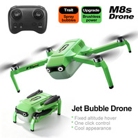 WGNRC M8S Mini Quadricoptère RC Jouet, Avion RC Brushless, Longue Autonomie de Vol, Quadricoptère RC Cascadeur avec Effet Bulle