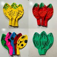 Ballons ronds en latex épais de 36 pouces, colorés, à motifs de fraises et de pastèques, pour parcs, stands de rue et places publiques