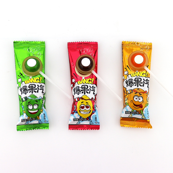 eye shape soda lollipop