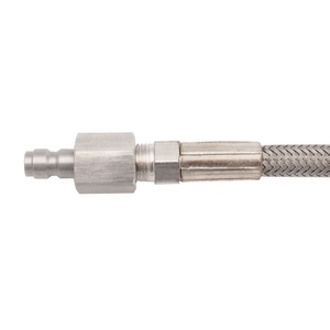 Tuyau en acier tressé pour pistolet à peinture <span class=keywords><strong>Tippmann</strong></span> 98 de 60 pouces avec raccord rapide mâle ou femelle aux deux extrémités - Product Image 5