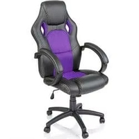 Fauteuil de bureau ergonomique en cuir, pivotant, style racing, minimaliste, avec accoudoirs à vérin à gaz 3 positions, pour le gaming et la relaxation, vente en gros
