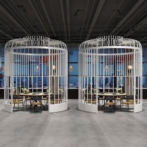 Açık bahçe Hotpot restoran ve alışveriş merkezi için boy demir kafes dev dekoratif Metal kafes büyük süs - Product Image 3