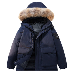 Vestes polaires pour hommes style mode 2026, légères, entièrement zippées, chaudes pour l'hiver, pour la randonnée en extérieur, avec col en fourrure - Product Image 3