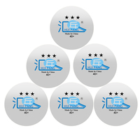 Pelotas de Tenis de Mesa HP 3 Estrellas Blancas/Naranjas para Entrenamiento con Robot de Tenis de Mesa, Pelotas de Ping Pong de Plástico