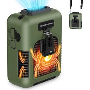 Ventilateur portable Socool 8000 mAh avec clip de ceinture USB, ventilateur sans lame rechargeable multi-usages pour voiture, table, utilisation en extérieur - Product Image 1