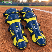 Protège-jambes moulés pour receveur de baseball YumuQ Professional, protection des genoux, des tibias et des pieds, fabricant OEM ODM