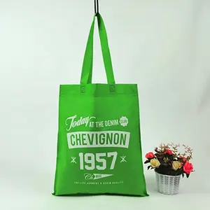 Non Woven Shopping Tote Bags With Printed Logo Grocery Non Woven Fordable Bag Guangzhou Shopping Bag Non Woven